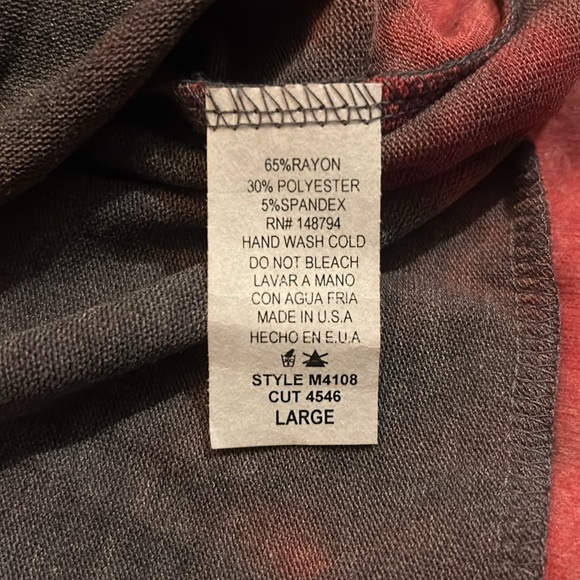 NEW Red & Black Soft Tie Dye Sweater - Picture 13 of 17